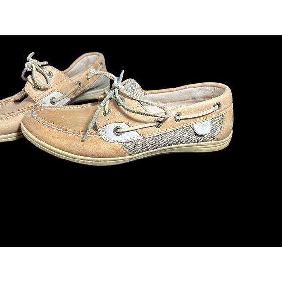Sperry Top Siders Shoes Women's Size 7.5M Koi fish Core Linen/Oat Model STS95589 - Picture 3 of 9
